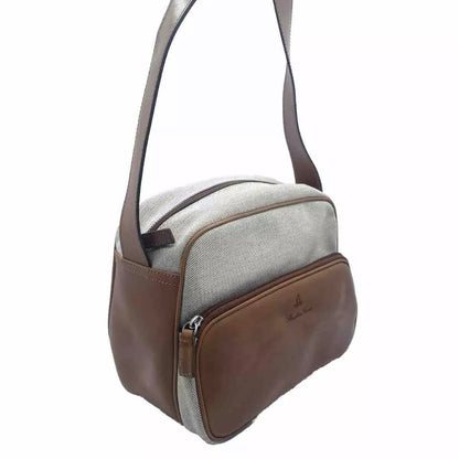 STIVALERIA SAVOIA BORSA MARRONE / BEIGE PELLE