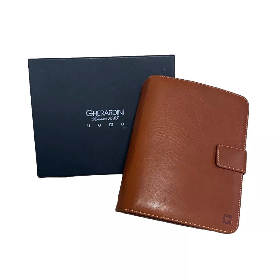 GHERARDINI AGENZA ORGANIZER PELLE MARRONE