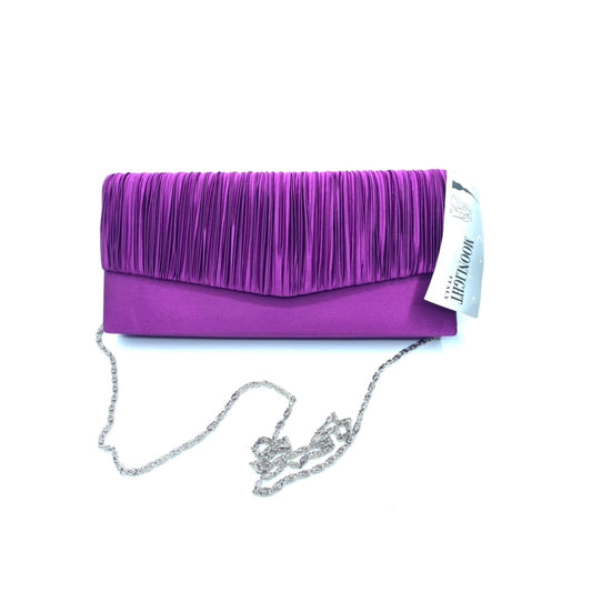 Moonlight Pochette raso prugna o viola