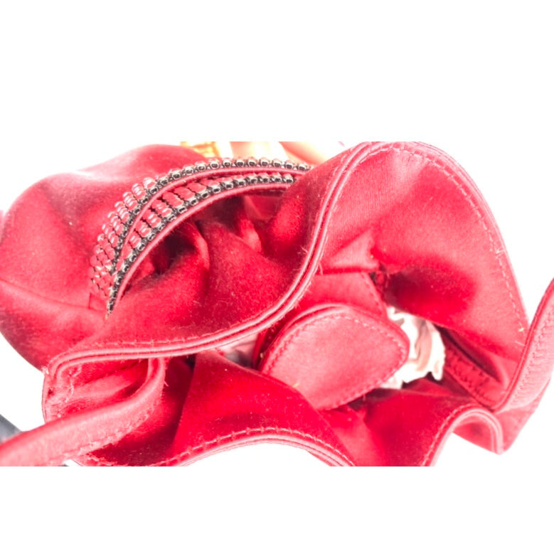 MARTIN CLAY POCHETTE RASO rosso