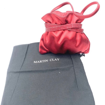 MARTIN CLAY POCHETTE RASO rosso