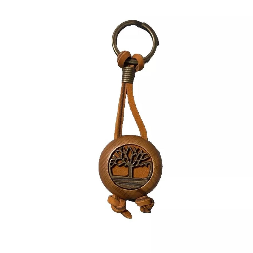 TIMBERLAND PORTACHIAVI LEGNO E PELLE MARRONE UNISEX