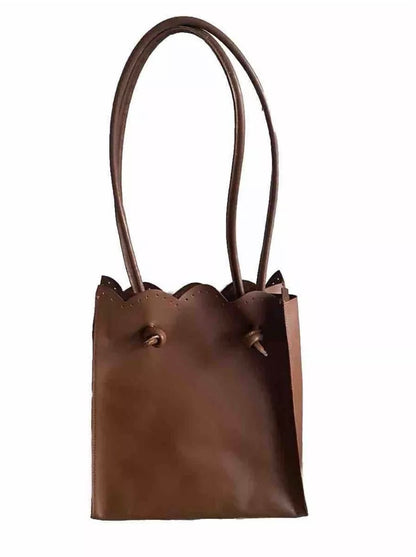 BORSA ARTIGIANALE MARRONE IN PELLE