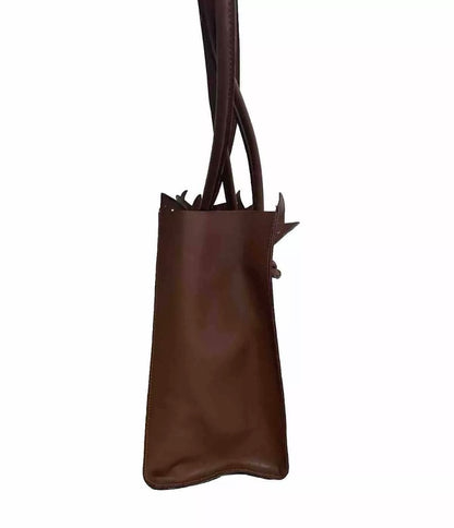 BORSA ARTIGIANALE MARRONE IN PELLE