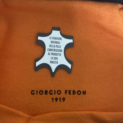 GIORGIO FEDON PORTAFOGLIO UOMO VERA PELLE ARANCIONE
