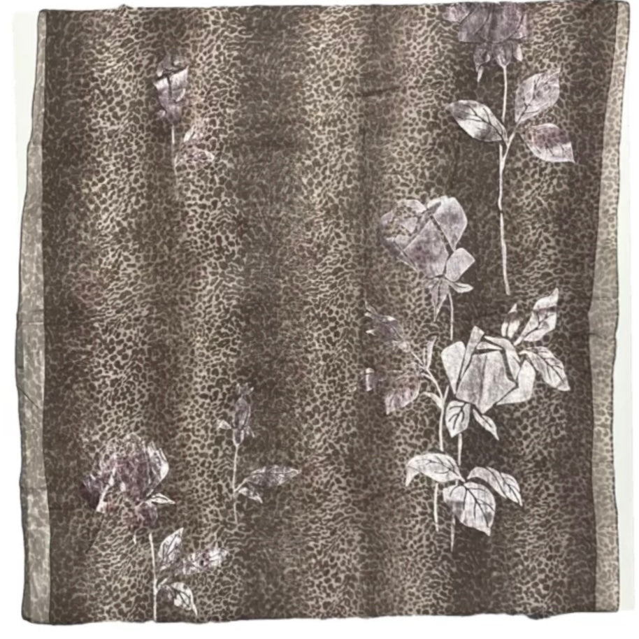 LES COPAINS FOULARD LEOPARDO