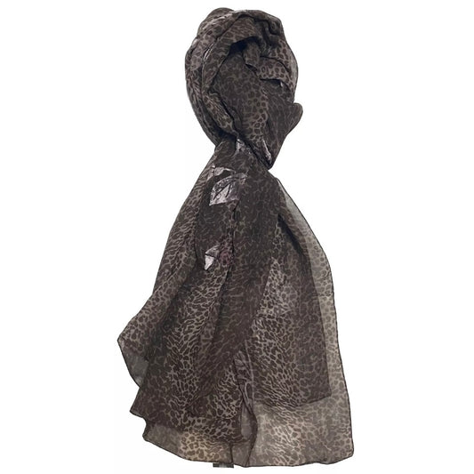 LES COPAINS FOULARD LEOPARDO