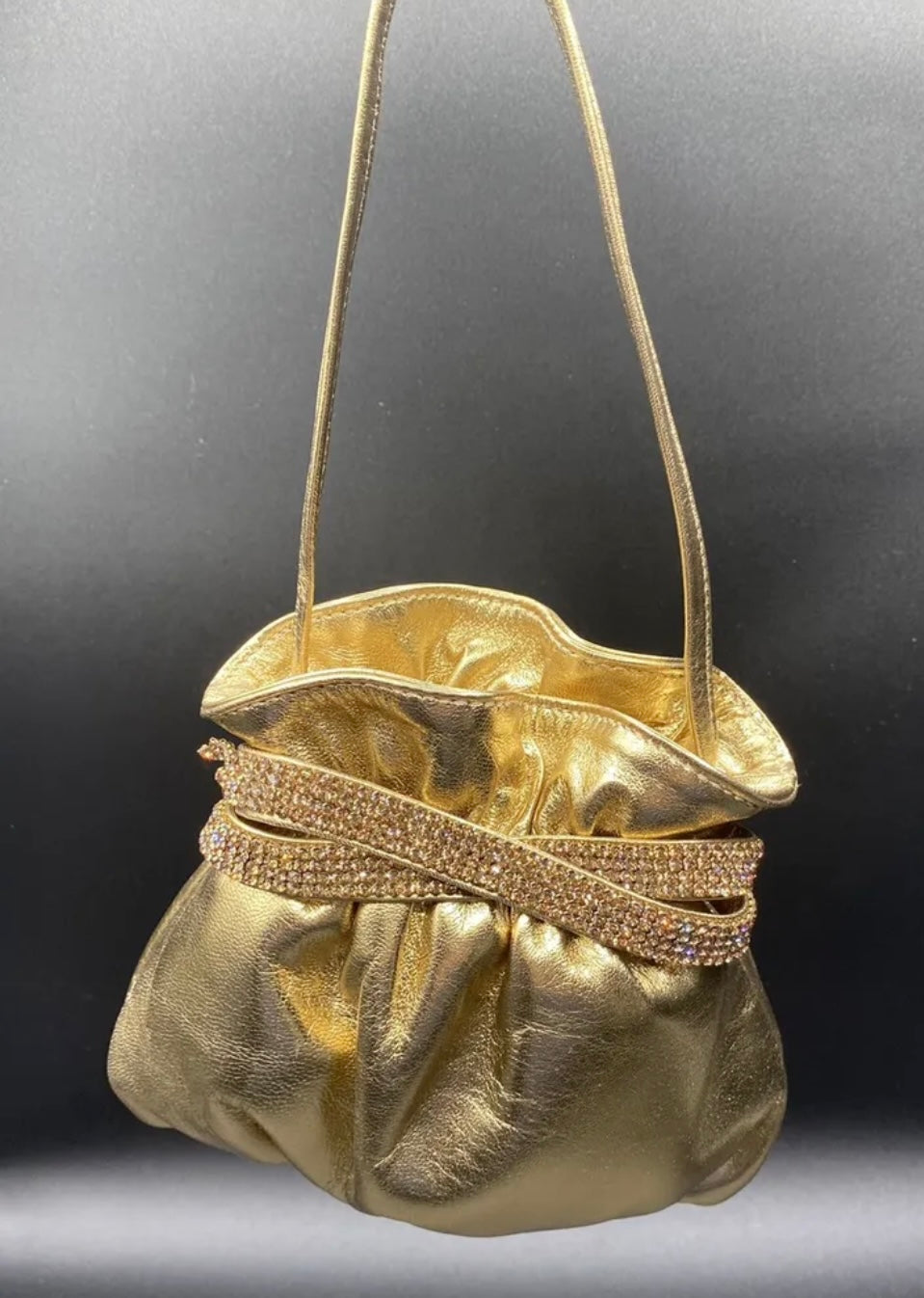 MARTIN CLAY Pochette pelle oro