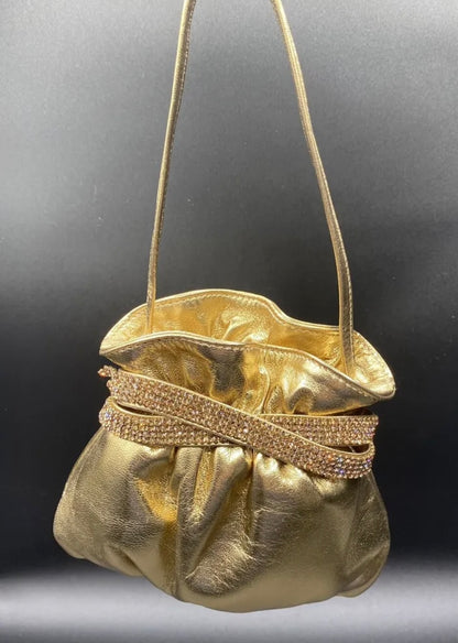 MARTIN CLAY Pochette pelle oro