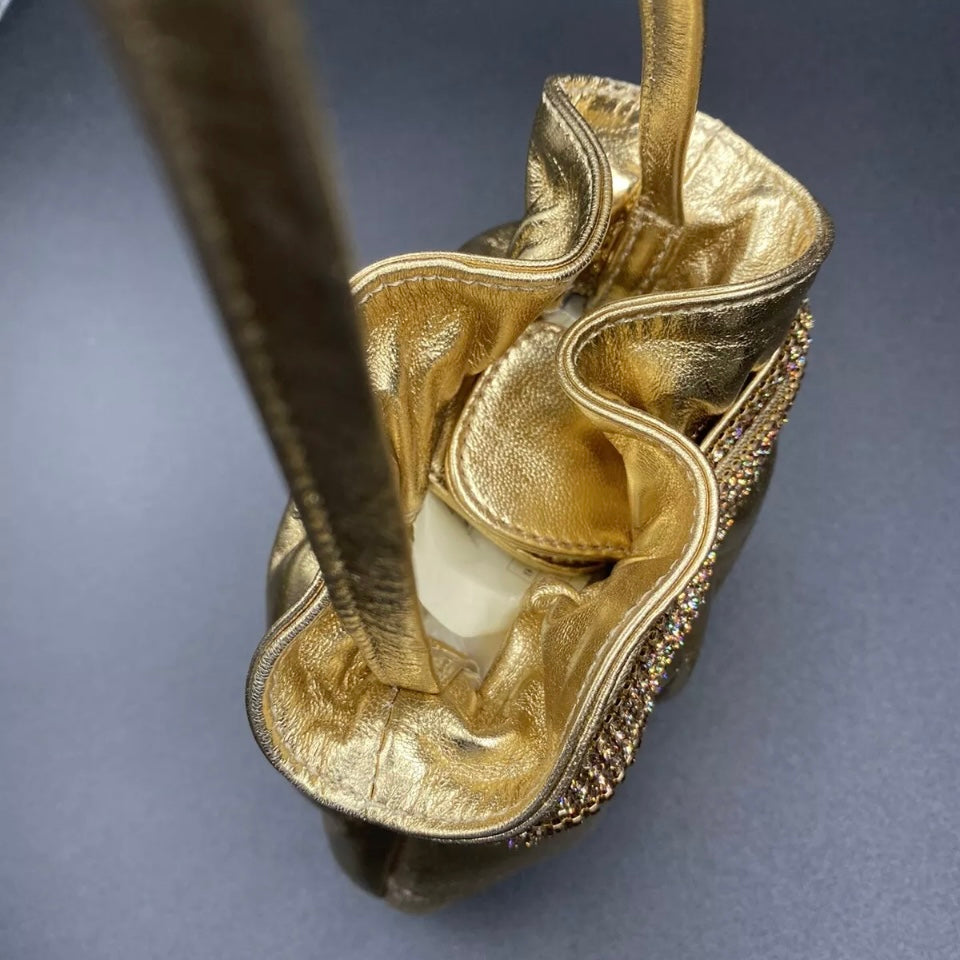MARTIN CLAY Pochette pelle oro