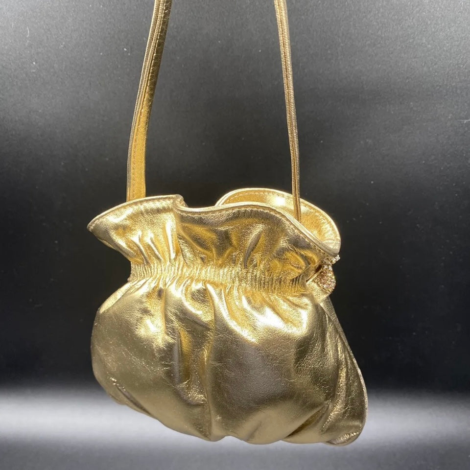 MARTIN CLAY Pochette pelle oro