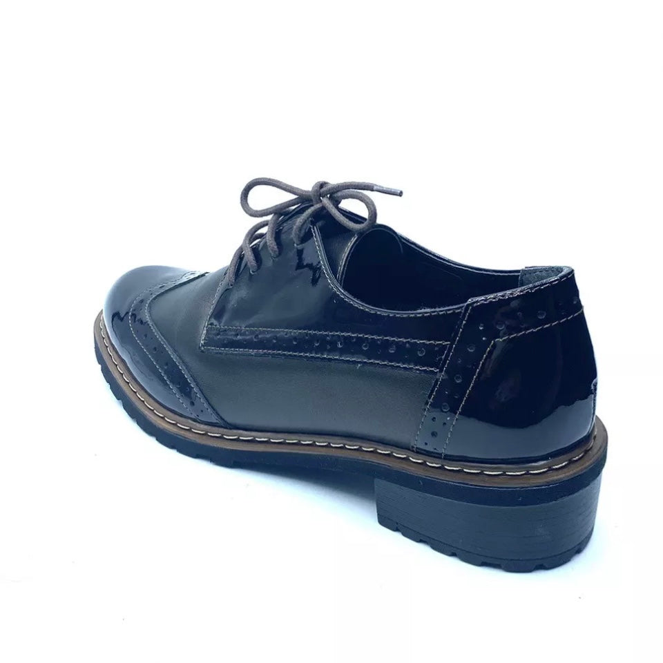 GRUNLAND CIZI SCARPE STRINGATE DONNA TESTA DI MORO