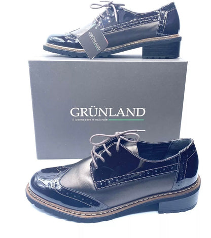 GRUNLAND CIZI SCARPE STRINGATE DONNA TESTA DI MORO