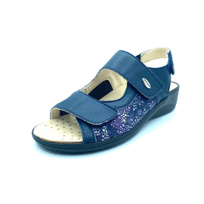 GRUNLAND SANDALI DONNA BLU