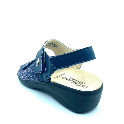 GRUNLAND SANDALI DONNA BLU