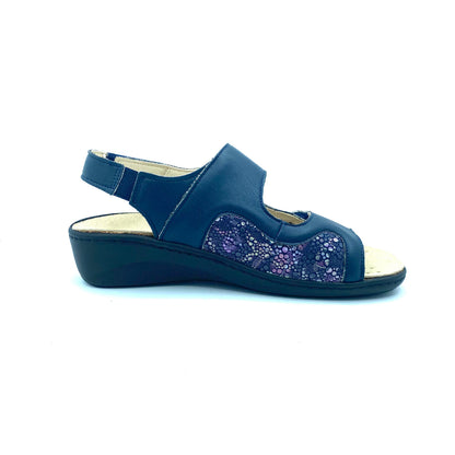 GRUNLAND SANDALI DONNA BLU