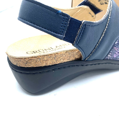 GRUNLAND SANDALI DONNA BLU