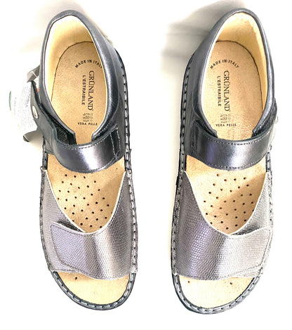 GRUNLAND SANDALI DONNA ANTRACITE