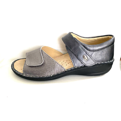 GRUNLAND SANDALI DONNA ANTRACITE
