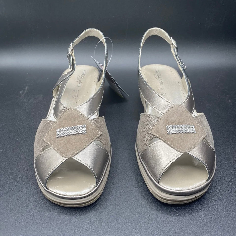 GRUNLAND SANDALO DONNA TAUPE NUMERO 40