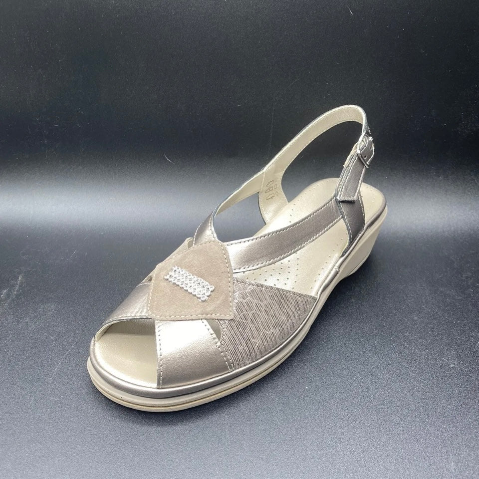 GRUNLAND SANDALO DONNA TAUPE NUMERO 40