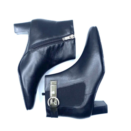 VALLEVERDE STIVALETTI IN PELLE NERI