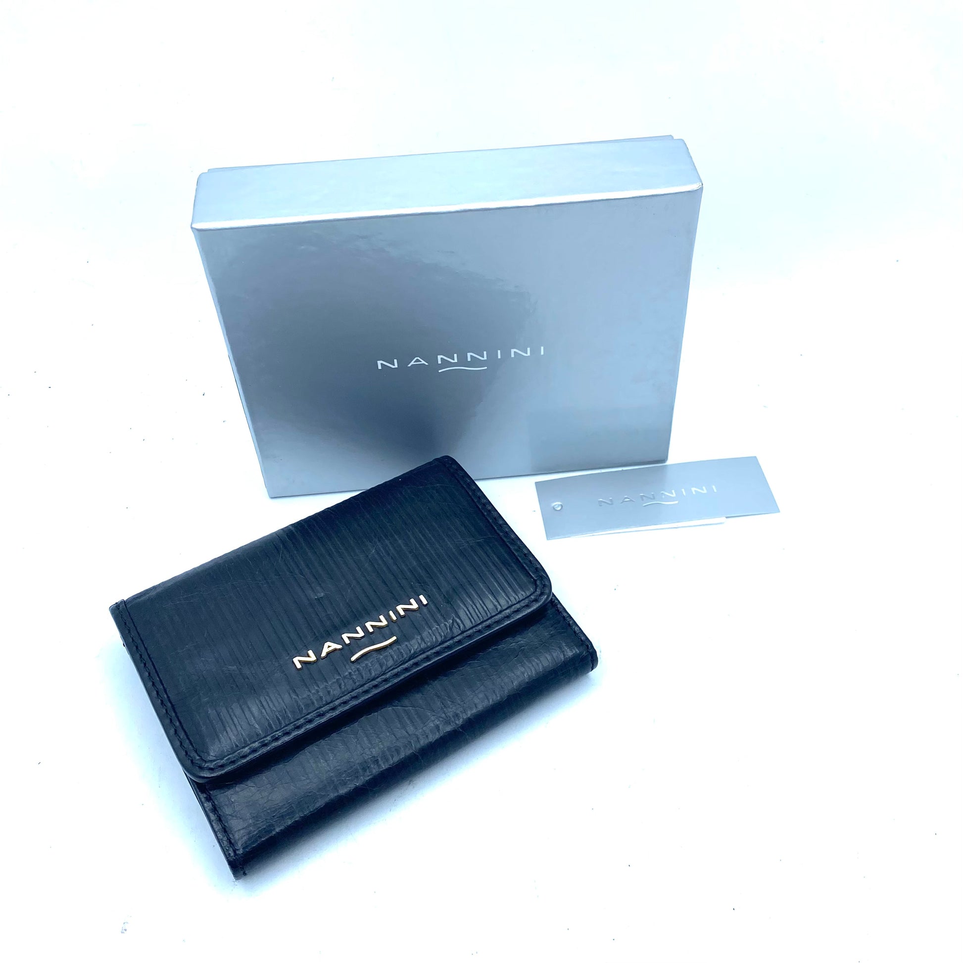 NANNINI PORTAFOGLIO IN PELLE BEIGE O NERO – Valentinas Outlet