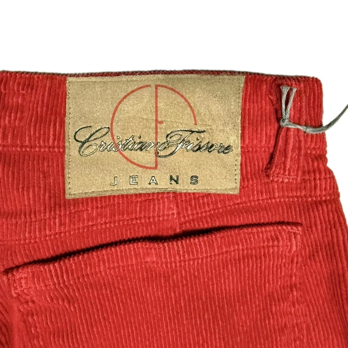 CRISTIANO FISSORE PANTALONE VELLUTO A COSTE ROSSO DONNA