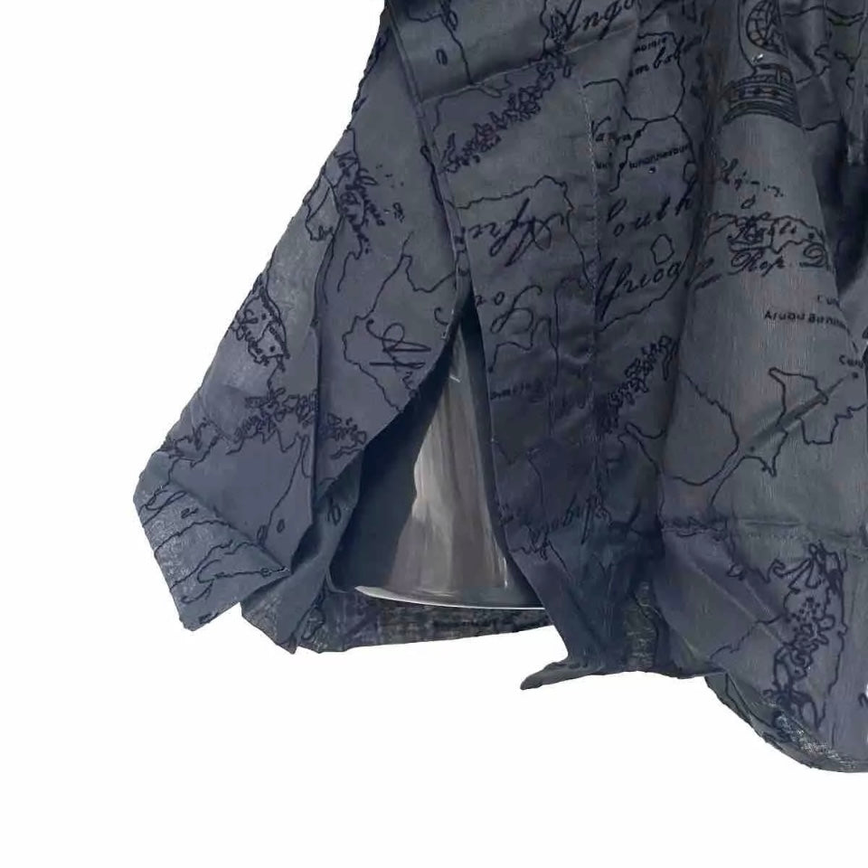 ALVIERO MARTINI 1^ CLASSE PONCHO MARE COPRICOSTUME DONNA NERO