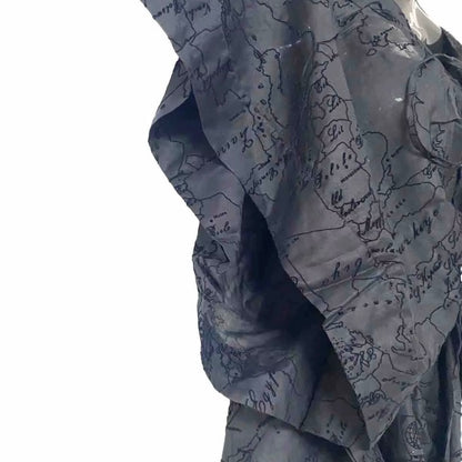 ALVIERO MARTINI 1^ CLASSE PONCHO MARE COPRICOSTUME DONNA NERO