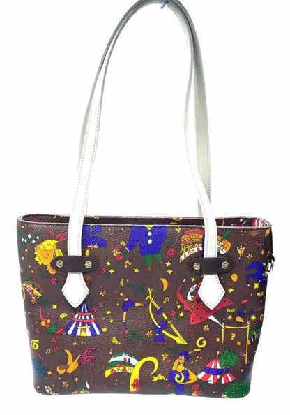 Piero Guidi Borsa Magic Circus Shopper Mini Marrone