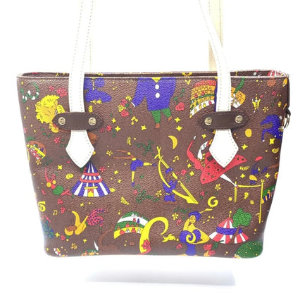 Piero Guidi Borsa Magic Circus Shopper Mini Marrone