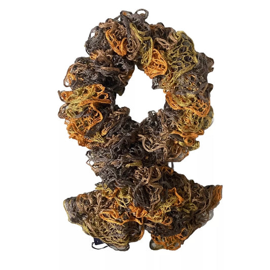 MALIPARMI SCIARPA DONNA LANA COLOR FANGO - MARRONE - SENAPE