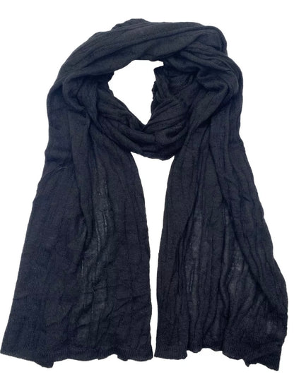 NANNINI SCIARPA MISTO LANA NERA DONNA