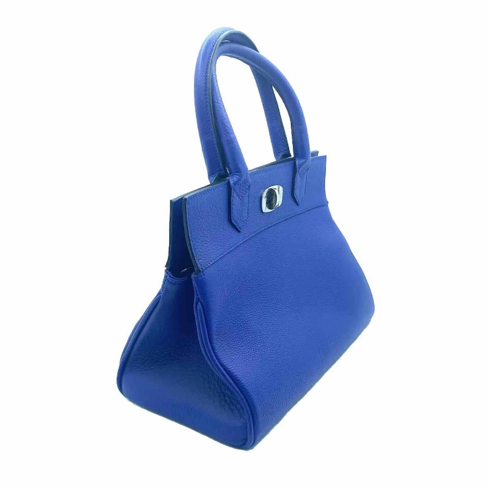 Borsa Bauletto Artigianale Blu