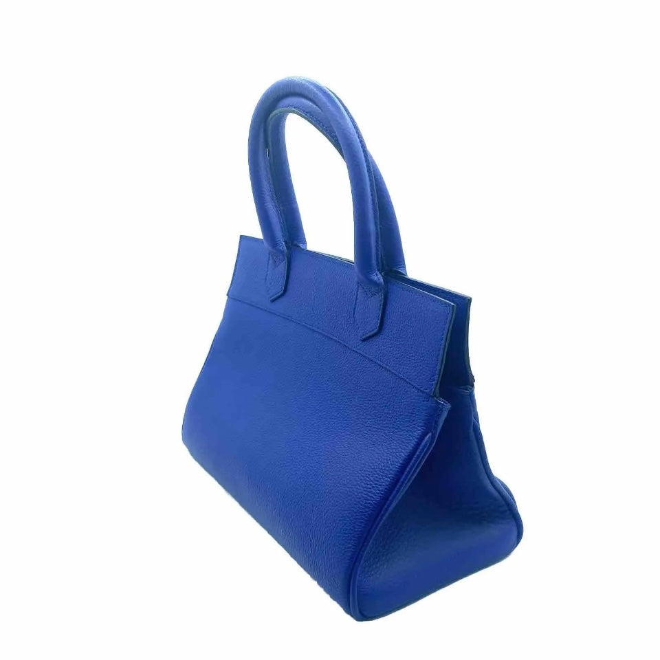 Borsa Bauletto Artigianale Blu