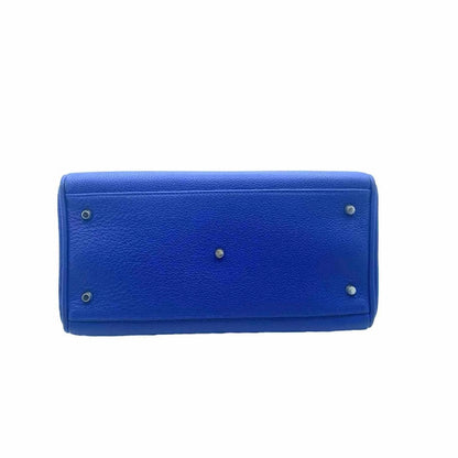 Borsa Bauletto Artigianale Blu