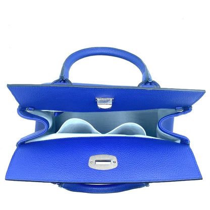 Borsa Bauletto Artigianale Blu