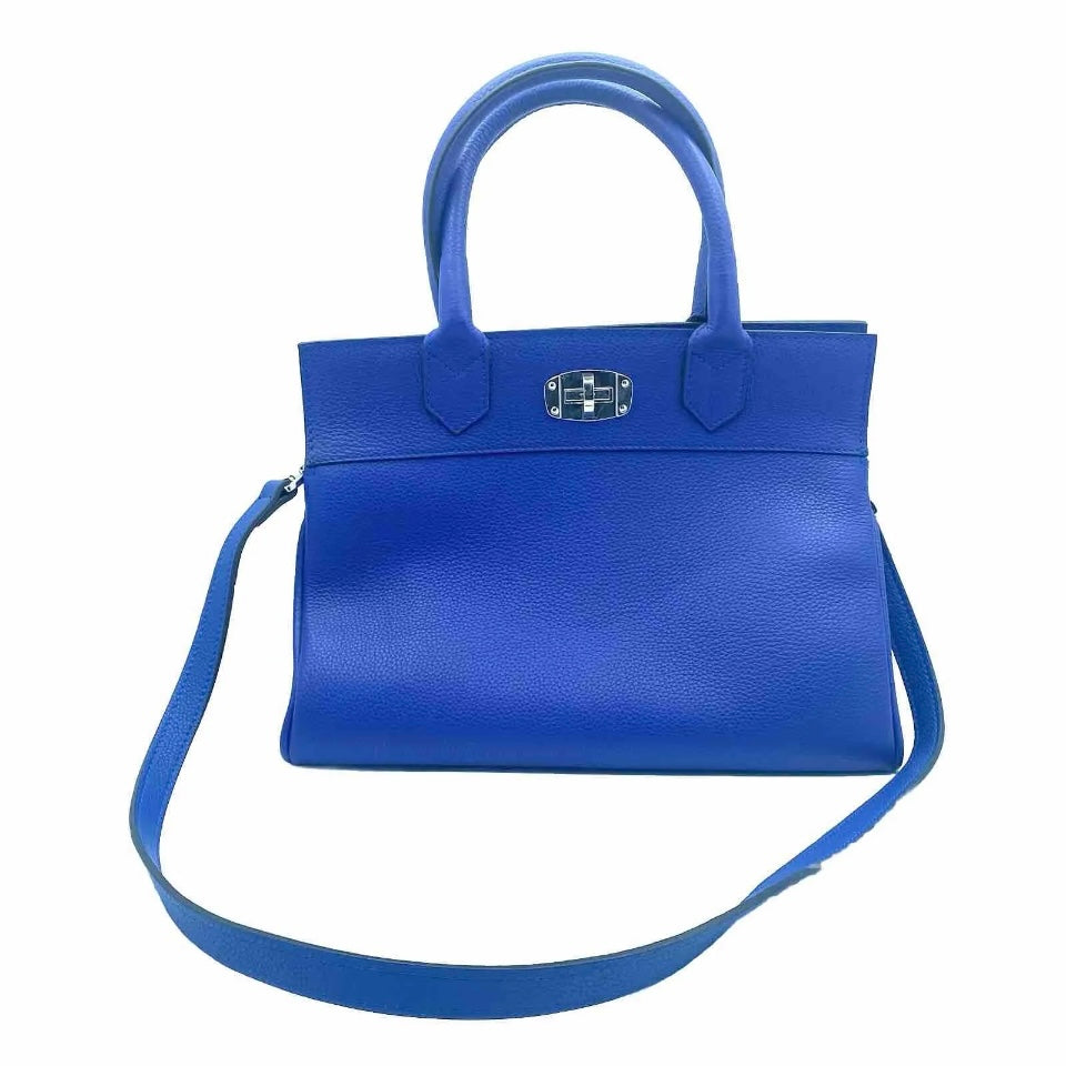 Borsa Bauletto Artigianale Blu