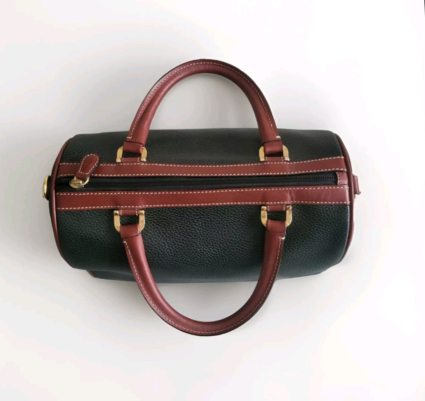 DELL’GA BORSA BAULETTO VERDE SCURO PELLE