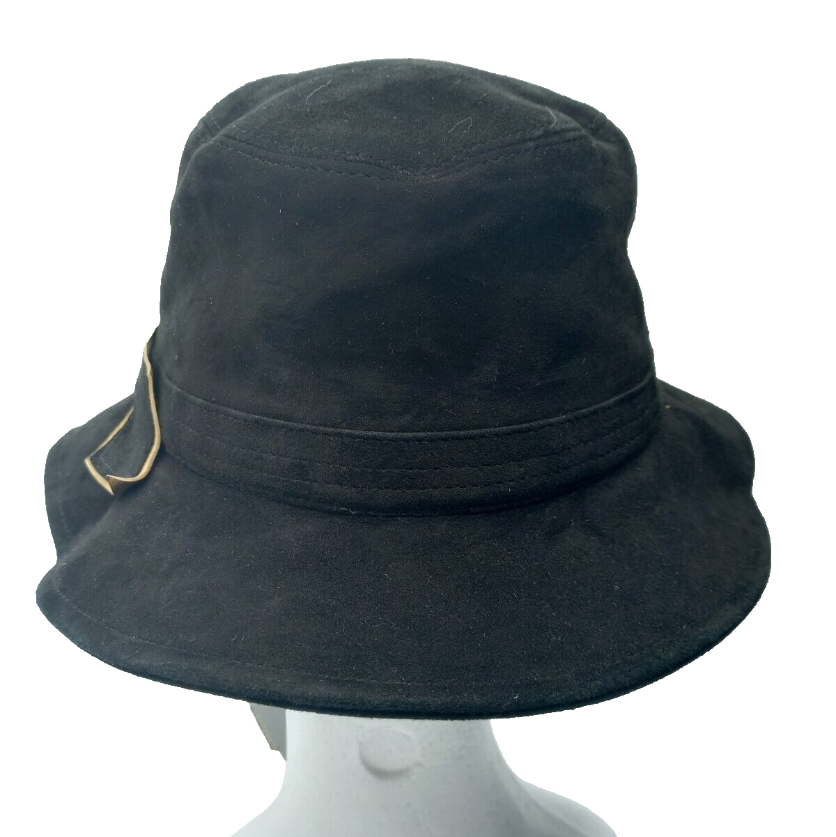 Alberta Ferretti Cappello in Pelle Scamosciata Nero Donna