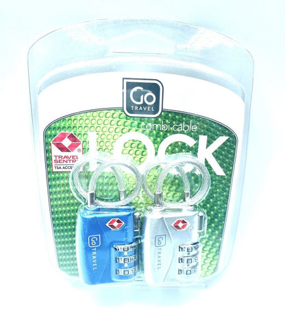 GO TRAVEL COMBI DOPPIO LUCCHETTO CON CAVO LUNGO